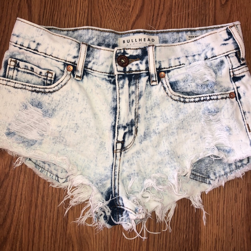 Bullhead Denim High Rise Shorts